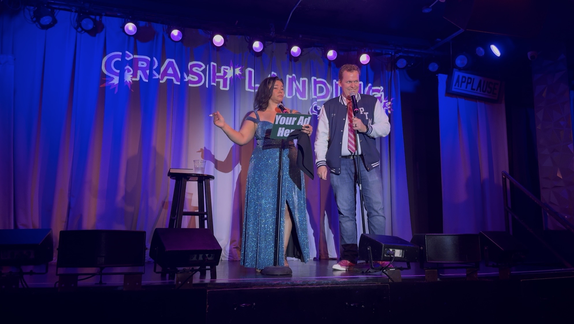 Pink Tie Magic at Crash Landing Comedy